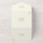 Invitation Tout En Un 50e anniversaire de Mariage d'or (Dehors)