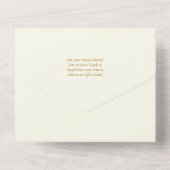 Invitation Tout En Un 50e anniversaire de Mariage d'or (Verso)