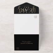 Invitation Tout En Un 50e anniversaire du Mariage d'or (Dehors)