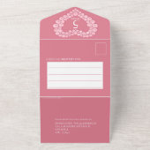 Invitation Tout En Un 5e anniversaire mariage rose quartz photo (Dehors)
