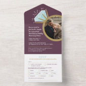 Invitation Tout En Un 60e repas d'anniversaire du mariage Diamond RSVP p (À l'intérieur)