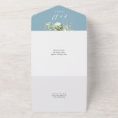 Invitation Tout En Un 60th Wedding Anniversary Greenery Floral (Dehors)