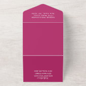 Invitation Tout En Un 70e anniversaire Pink Magenta Simple Moderne (Dehors)