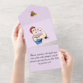 Invitation Tout En Un A la mejor madre del Mundo (Déchirure)