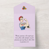 Invitation Tout En Un A la mejor madre del Mundo (À l'intérieur)