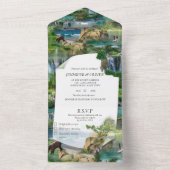 Invitation Tout En Un Activités nautiques Tout en un Mariage Inviter (À l'intérieur)