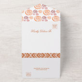 Invitation Tout En Un Afrocentric Abstract Pattern African Print Wedding (Dehors)