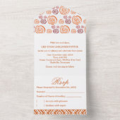 Invitation Tout En Un Afrocentric Abstract Pattern African Print Wedding (À l'intérieur)