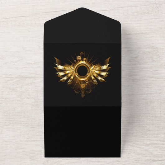 Invitation Tout En Un Ailes de Steampunk (Dehors)