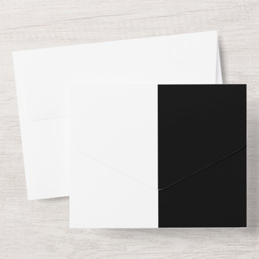 Invitation Tout En Un All-in-One Hochzeitseinladung (Verso)