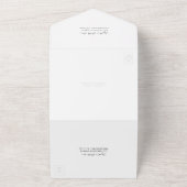 Invitation Tout En Un All in One Modern Script Wedding Inviter Avec Phot (Dehors)