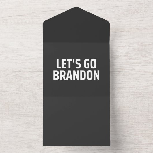 Invitation Tout En Un allons à brandon (À l'intérieur)