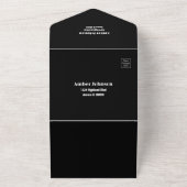 Invitation Tout En Un Alors et maintenant Black Silver 25e anniversaire  (Dehors)