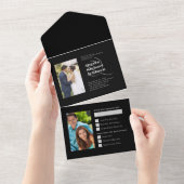 Invitation Tout En Un Alors et maintenant Black Silver 25e anniversaire  (Déchirure)