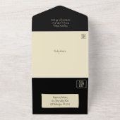 Invitation Tout En Un Alt. Squelette en forme de coeur Mains Mariage de (Dehors)