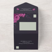 Invitation Tout En Un Amoureux romantique gothique Mariage minimal (Dehors)