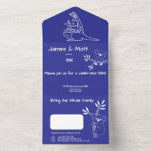 Invitation Tout En Un Amusants Blue Australian Animaux Jumeaux 6e annive (À l'intérieur)