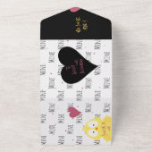 Invitation Tout En Un Amusez-Vous Serez À Moi ? Chick Love + Valentine C (Dehors)