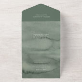 Invitation Tout En Un An all-in-one wedding invitation.  (Dehors)