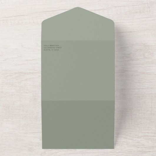 Invitation Tout En Un Anemone Bouquet Mariage Tout en un (Dehors)