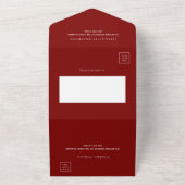 Invitation Tout En Un Anniversaire de fête rouge robe d'or parties scint (Dehors)