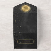 Invitation Tout En Un anniversaire de l'or céleste (Dehors)