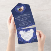 Invitation Tout En Un anniversaire de mariage 9 ans de fête (Déchirure)