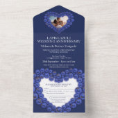 Invitation Tout En Un anniversaire de mariage 9 ans de fête (À l'intérieur)