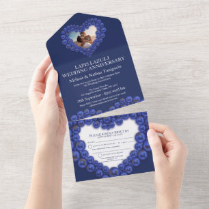 Invitation Tout En Un anniversaire de mariage 9 ans fête