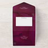 Invitation Tout En Un Aquarelle Boho Mariage Floral (Dehors)