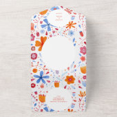 Invitation Tout En Un Aquarelle de la feuille de fleurs (Dehors)