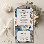 Invitation Tout En Un Aquarelle Florale Peacock Chinoiserie Mariage<br><div class="desc">Découvrez la perfection de la commodité avec notre Floral Chinoiserie Mariage All-in-One Invitation. Ce design innovant combine harmonieusement l'invitation, le RSVP et la carte de détails en un seul chef-d'oeuvre cohésif. Dites adieu à la difficulté de gérer plusieurs cartes - notre invitation tout-en-un est une solution économique et sans stress...</div>