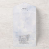 Invitation Tout En Un Aquarelle hiver Accueil Noël Salutations (Dehors)