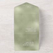 Invitation Tout En Un Aquarelle Mariage Paysage Toutes Sages Green ID786 (Dehors)