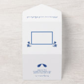 Invitation Tout En Un Aquarelle Mexicaine Otomi tout en un mariage Invit (Dehors)