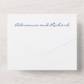 Invitation Tout En Un Aquarelle Mexicaine Otomi tout en un mariage Invit (Verso)