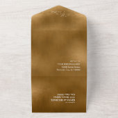 Invitation Tout En Un Aquarelle Paysage Mariage Tous Automne Gold ID786 (Dehors)