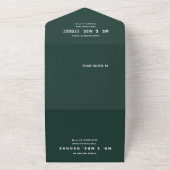 Invitation Tout En Un Aquarelle tropicale exotique Mariage floral (Dehors)