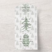 Invitation Tout En Un Arbres naturels extérieurs verdoyants hiver (À l'intérieur)