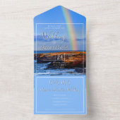 Invitation Tout En Un Arc en ciel, Espoir & Bonheur, Mariage (À l'intérieur)