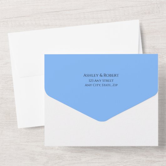 Invitation Tout En Un Arc en ciel, Espoir & Bonheur, Mariage (Verso)