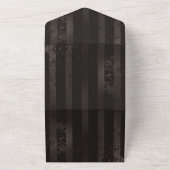 Invitation Tout En Un Arrière - plan brun rayé Steampunk (Dehors)