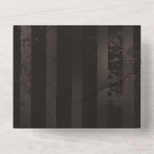 Invitation Tout En Un Arrière - plan brun rayé Steampunk (Verso)