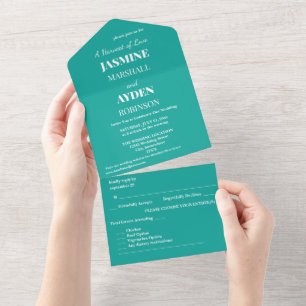 Invitation Tout En Un Arrière-plan sarcelle plat – Texture de rentrée sc