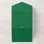Invitation Tout En Un Arrière - plan solide vert profond | Conception mi (Dehors)