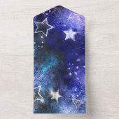 Invitation Tout En Un Arrière - plan spatial avec étoiles (À l'intérieur)