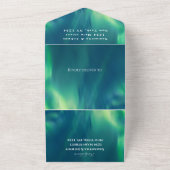 Invitation Tout En Un Aurora Borealis Starry Night Stars Sky Mariage (Dehors)