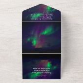 Invitation Tout En Un Aurora Starry Étoiles De Nuit Sky Mariage Tous En  (Dehors)