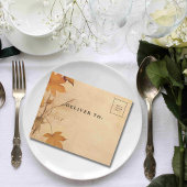 Invitation Tout En Un Automne automne Feuilles crème Arrière - plan phot