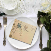 Invitation Tout En Un Automne automne Feuilles crème Arrière - plan phot